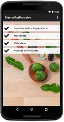 Mascarillas Naturales para la cara android App screenshot 2